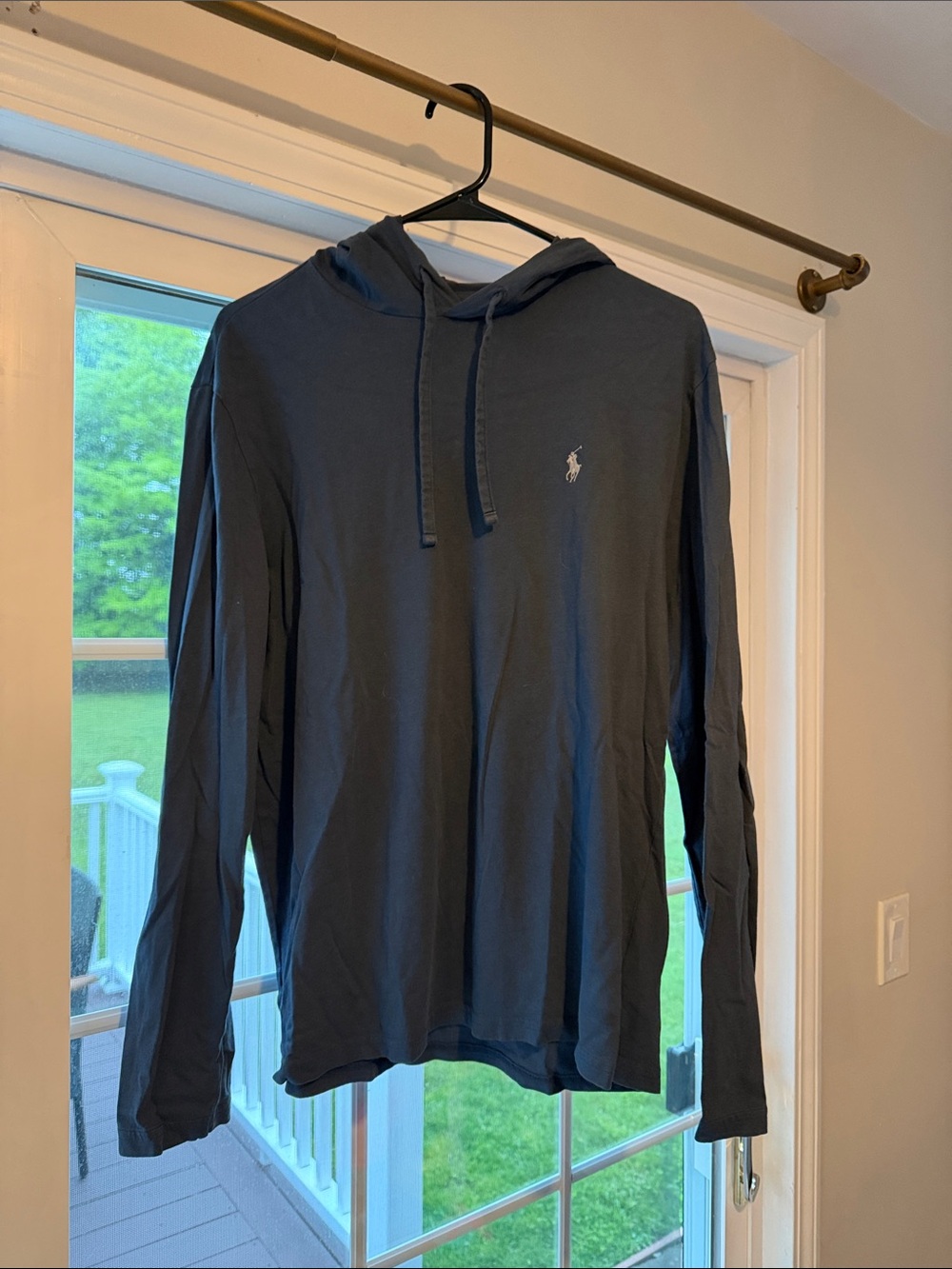 Polo by Ralph Lauren Navy Long Sleeve Hooded Shirt